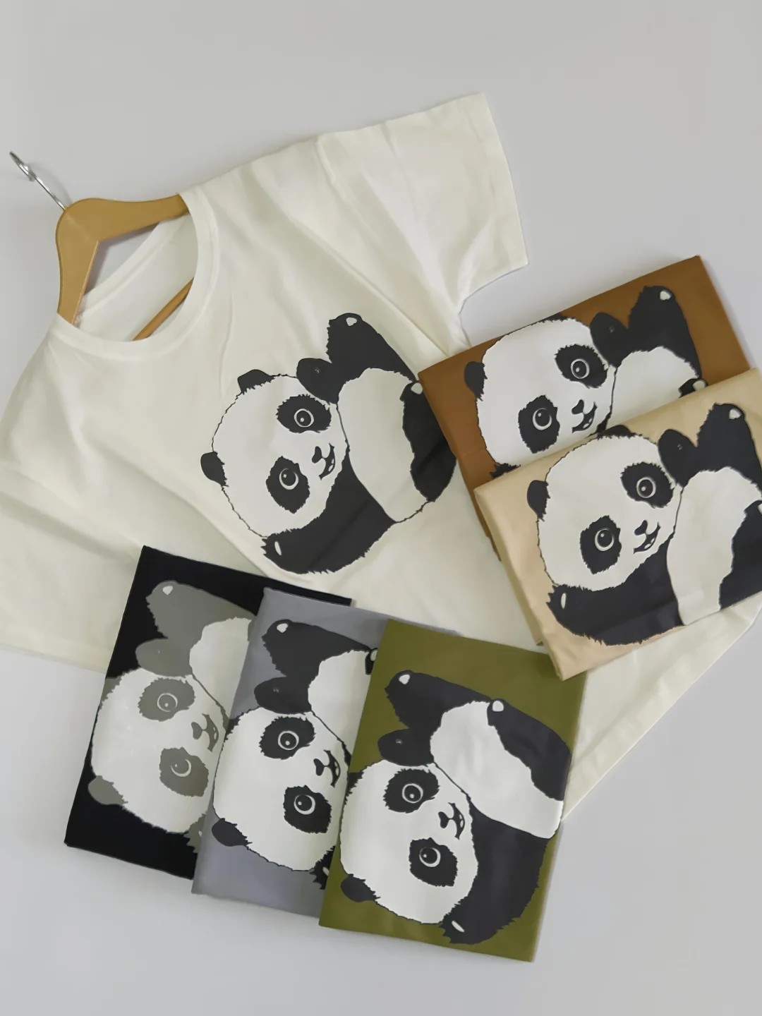 تیشرت قواره نرمال نخ پنبه panda