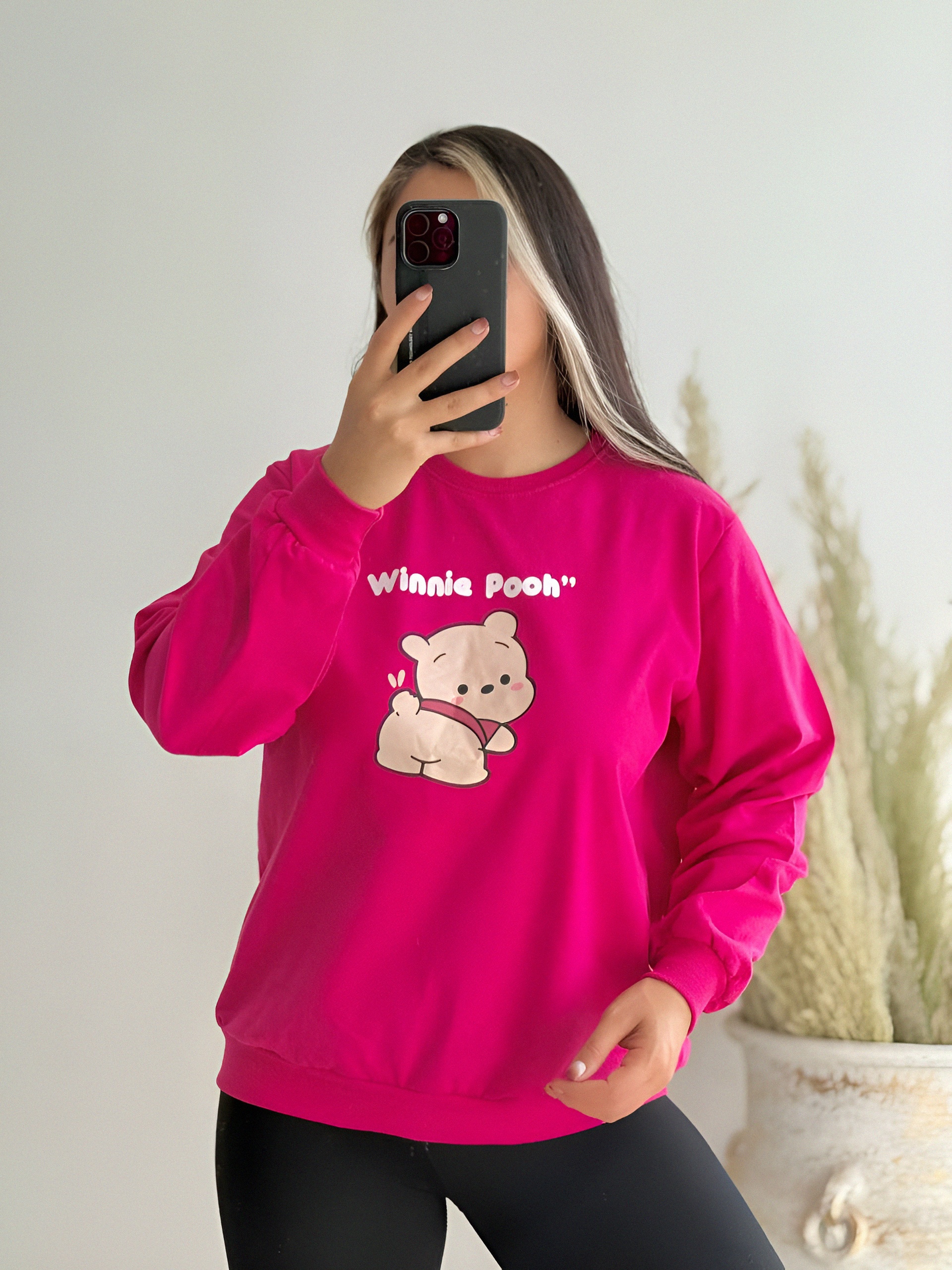 بلوز قواره دار دو نخ پنبه سوپر pooh
